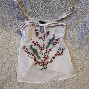 Embroidered Tank Top